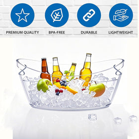 ANKBOL ice bucket with ergonomic handle for comfortable carrying