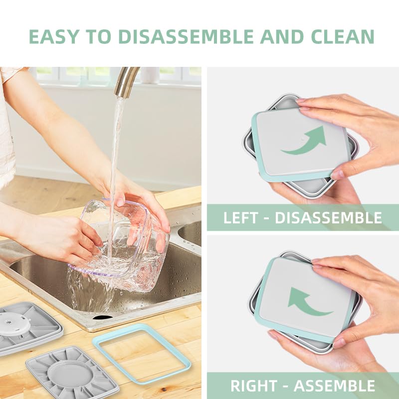 Ankou Pop airtight lid seal prevents leaks for flours, sugars, or cereals.