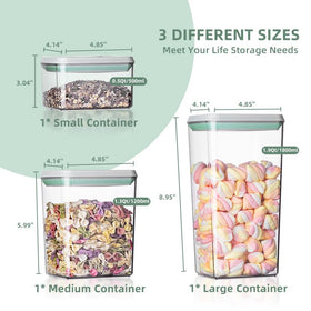 Ankou kitchen storage fits fridge, cabinet, and pantry with airtight seal.