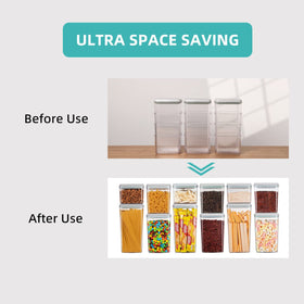 Ankou Pop container shows clear side scale for easy portion tracking.