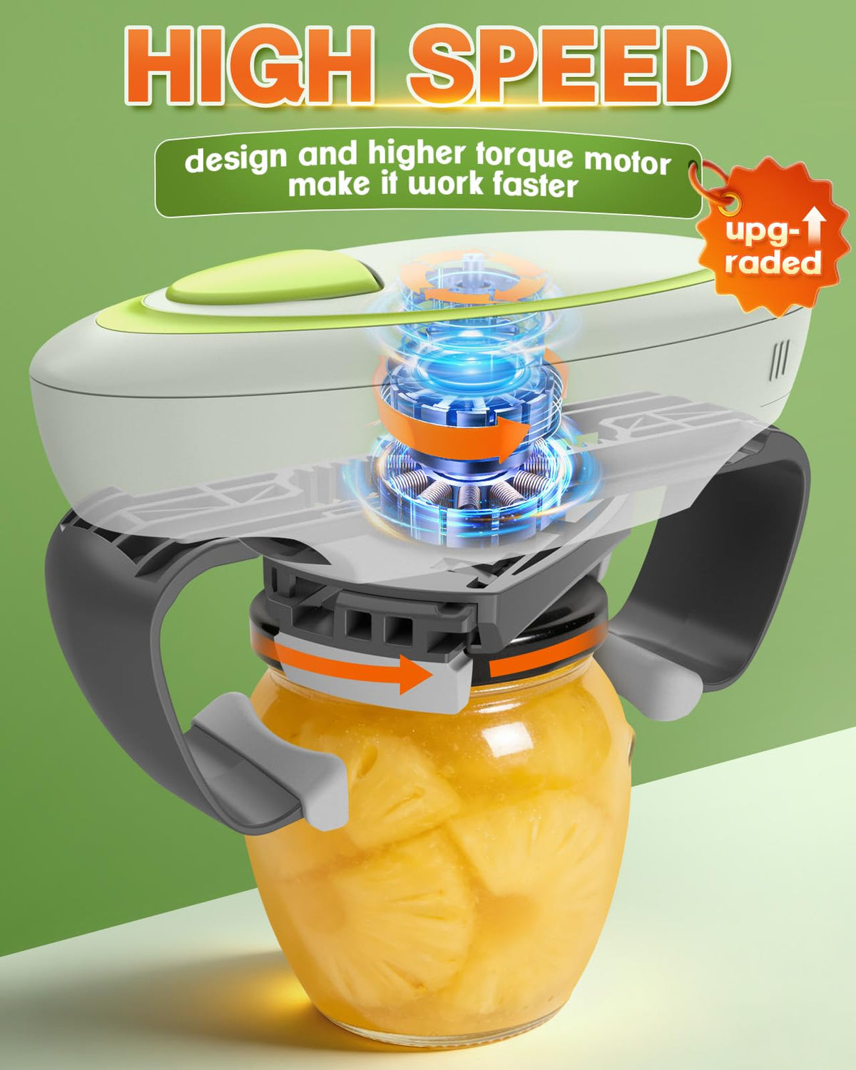 Ankuwa jar opener automatically adjusts for different lid sizes in seconds