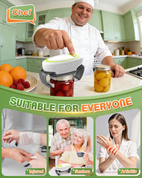 Ankuwa jar opener secures on a flat surface for safe, stable use