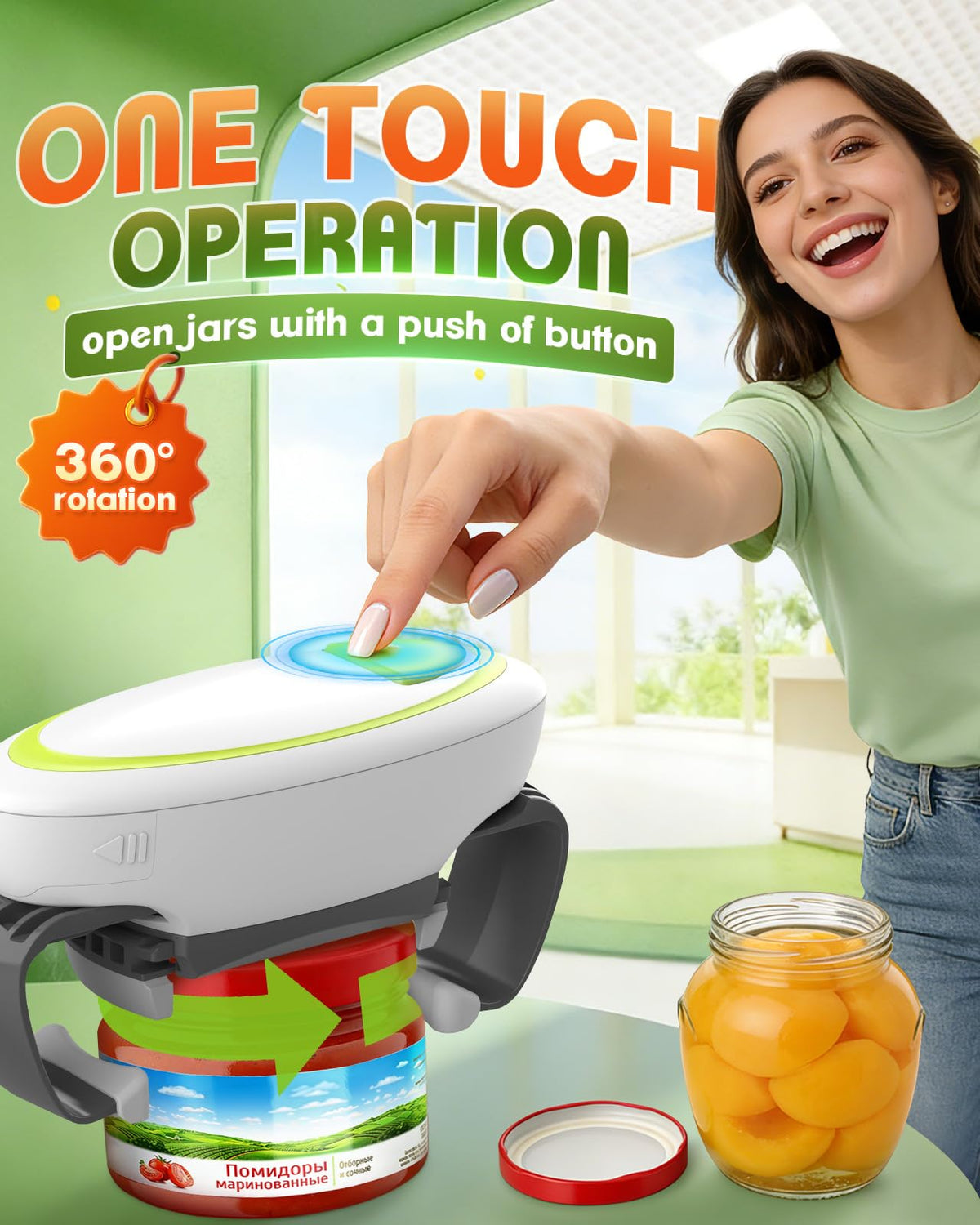 Ankuwa jar opener grips tightly to loosen stubborn lids with minimal effort