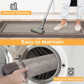 Anllugs kitchen rug dirt-resistant surface easy to vacuum