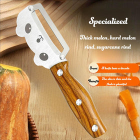 ANMIOU Peeler cleans quickly, leaving less mess on the counter