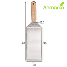 Anmarko oversized pancake flipper for flipping fluffy pancakes