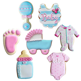 Ann Clark 7-Pc Baby Shower bottle cutter for cookies at showers