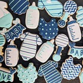 Ann Clark 7-Pc Baby Shower footie pajamas cutter for charming cookies