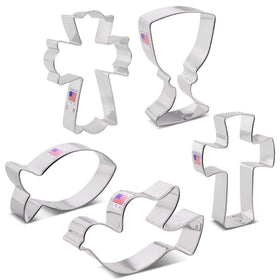 Ann Clark Communion Set overview showing all five cutters