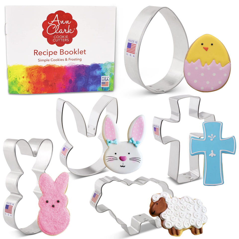 Ann Clark Easter egg cutter in action for perfectly shaped cookies and festive visuals.