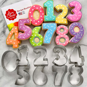 Ann Clark Number Cookie Cutters dough-cutting action yields clean shapes