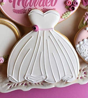 Ann Clark wedding cookie cutters diamond ring shape for bridal desserts