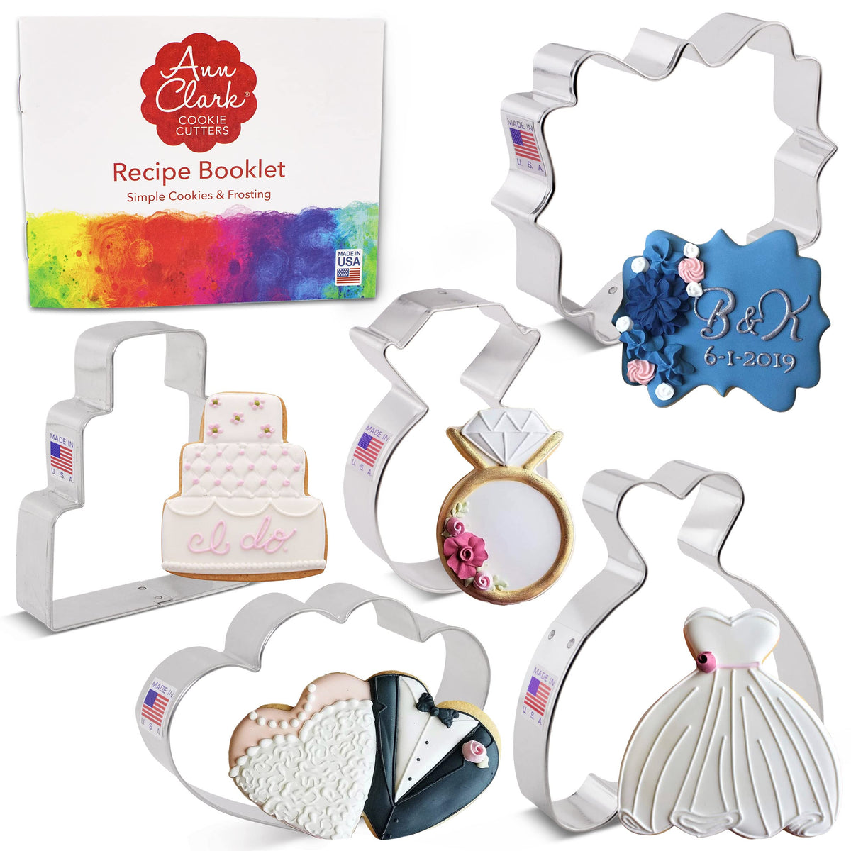 Ann Clark wedding cookie cutters wedding cake shape for festive cookies