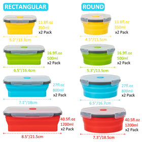 Annaklin rectangular 27oz yellow container keeps ingredients organized.
