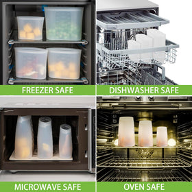 Annaklin thick food-grade silicone offers durable, non-toxic storage