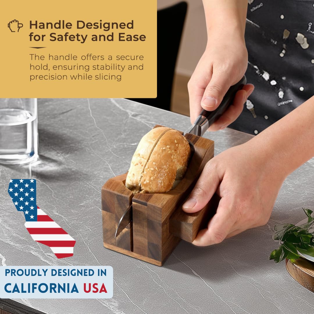 Annie and Mia Design ergonomic handle ensures a secure grip during cutting.