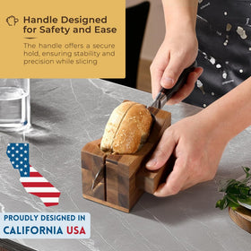 Annie and Mia Design ergonomic handle ensures a secure grip during cutting.