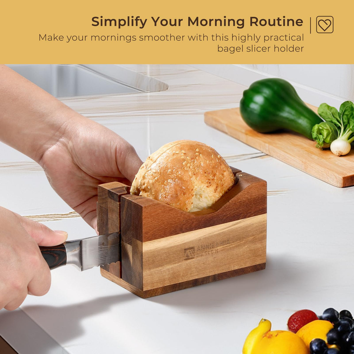 Annie and Mia Design smooth finish looks stylish and cleans easily.