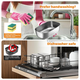 Annie & Mia Design removable interior, dishwasher-safe for quick cleanup.