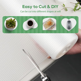 Anoak easy-cut cabinet liner lets you tailor sizes quickly.