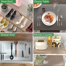 Anoak washable drawer liner resists stains for busy kitchens.