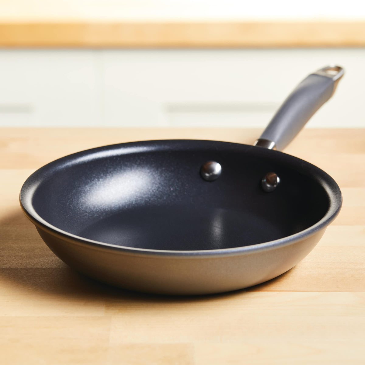 Anolon Advanced Home Moonstone nonstick surface supports easy cleanup after cooking.