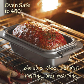 Dishwasher-safe Anolon loaf pans for simple cleanup.