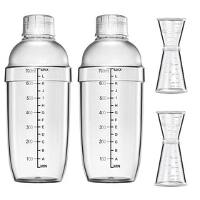 Another 4-pcs clear cocktail shaker set main kit for home bar use
