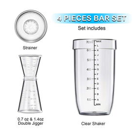 Another plastic bar shaker 24oz ideal for quick, smooth cocktail mixing