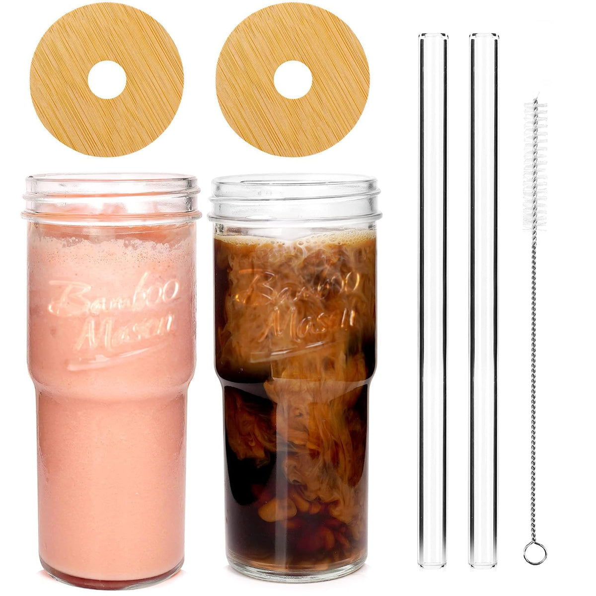 ANOTION 24oz travel mug with wide mouth for easy filling on the go