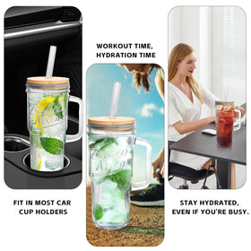 ANOTION dishwasher-safe glass tumbler for quick, convenient cleanup.