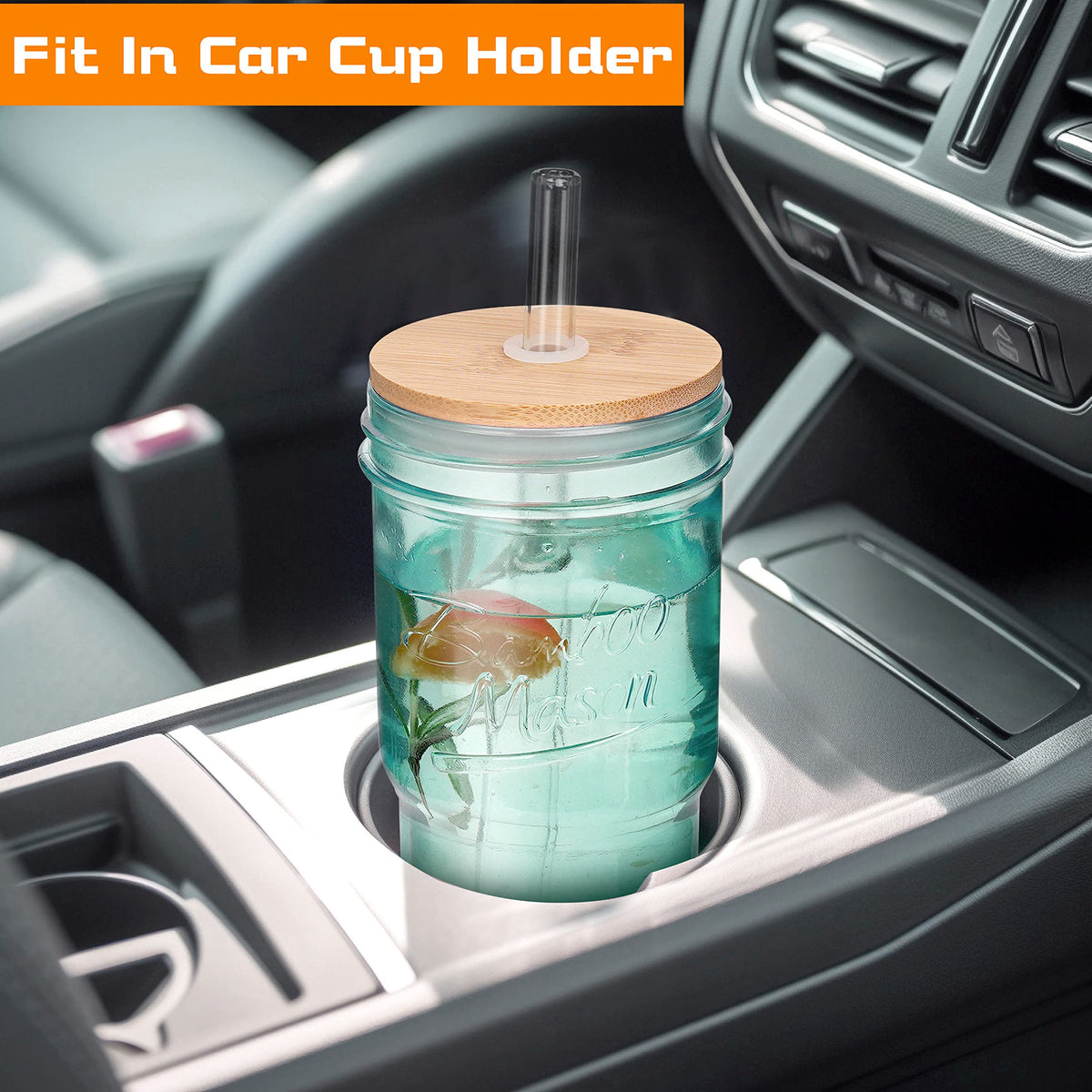 ANOTION glass straws and bamboo lids offer a clean, reusable option.
