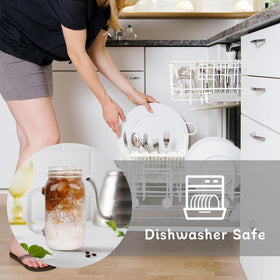 ANOTION jar and straw brush included makes cleaning quick and simple