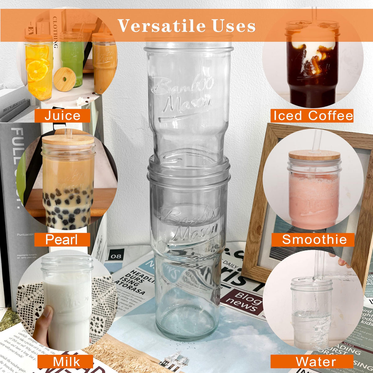 ANOTION modern jar body design with comfortable grip and stylish look.