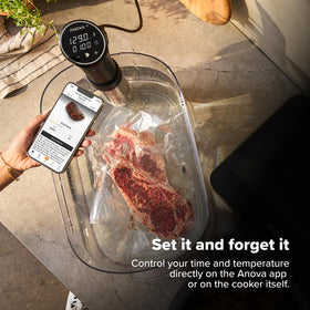 Anova Culinary Sous Vide 3.0 clamp attachment fits various pots for versatile setup