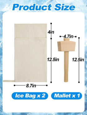 ANPHSIN bags fit standard ice cubes for versatile prep.