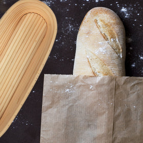 ANPHSIN basket creates beautiful pattern on top for artisanal-looking breads