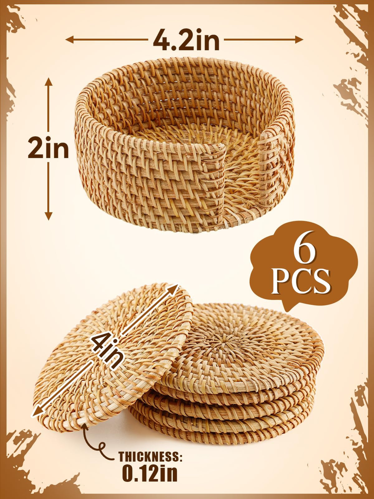 ANPHSIN gift-ready coaster set for housewarmings or decor.