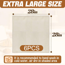 ANPHSIN large 28x28 towel ideal for shaping baguettes.