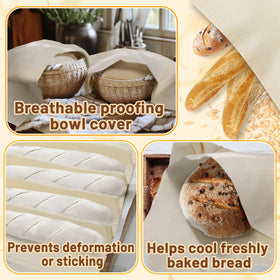 ANPHSIN natural unbleached cotton keeps dough surfaces clean.