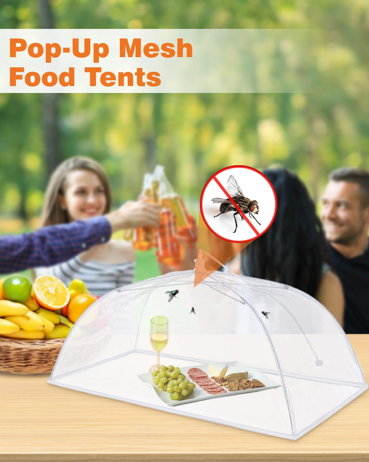 Anpro at the beach shows versatile protection for meals and snacks.