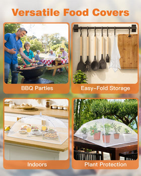 Anpro folding-rod system enables quick setup and compact storage.
