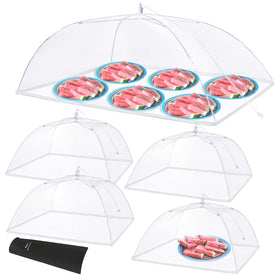 Anpro outdoor XL 40x25 food cover protects large platters with breathable mesh.
