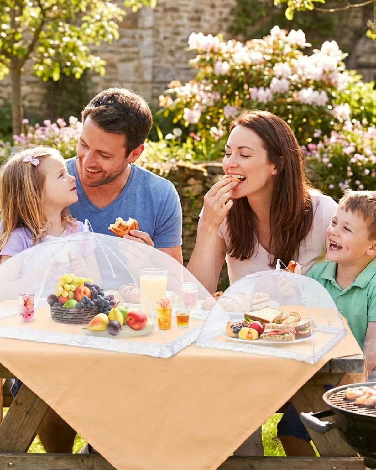 Anpro easy-clean mesh simplifies quick maintenance after meals.