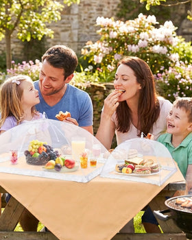 Anpro easy-clean mesh simplifies quick maintenance after meals.