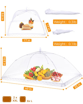 Anpro sturdy stainless frame provides wind stability for outdoor dining.