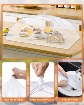 Anpro stainless steel frame delivers stable support in windy outdoor conditions.