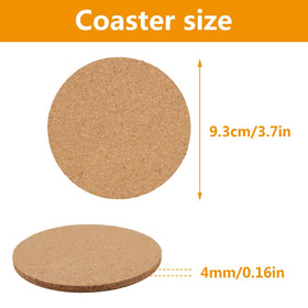 Anpuimult cork coaster absorbs moisture and stays non-slip.