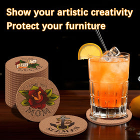 Anpuimult cork coaster easy to clean and reusable.