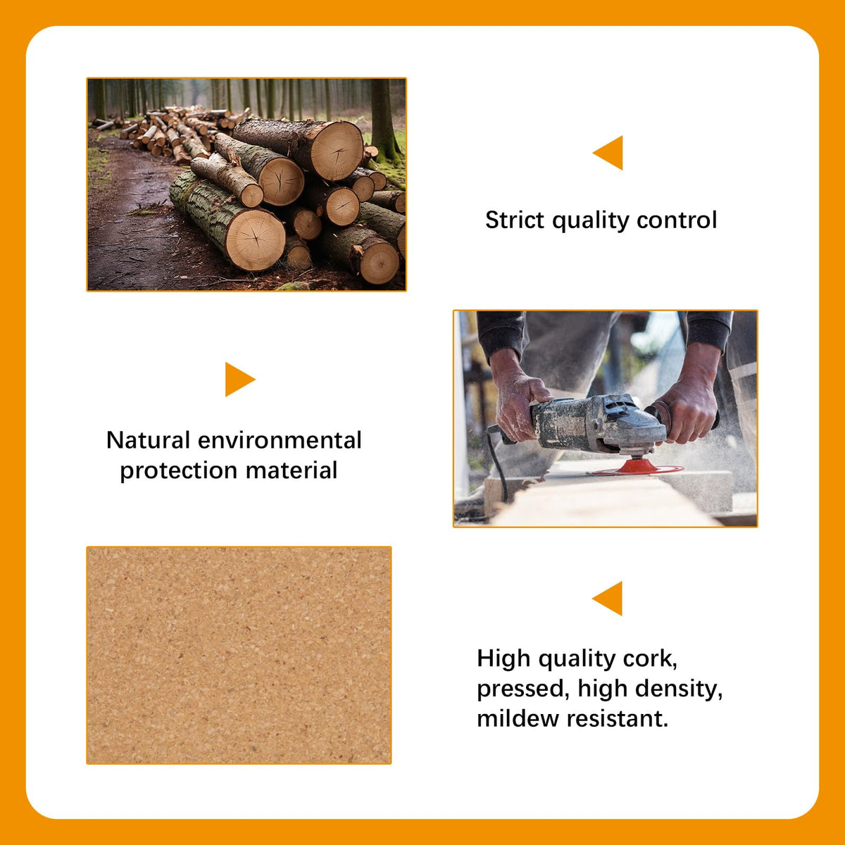 Anpuimult cork coasters heat-insulation design suitable for hot drinks